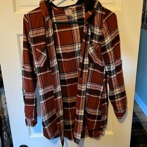 XSMALL flannel with hood